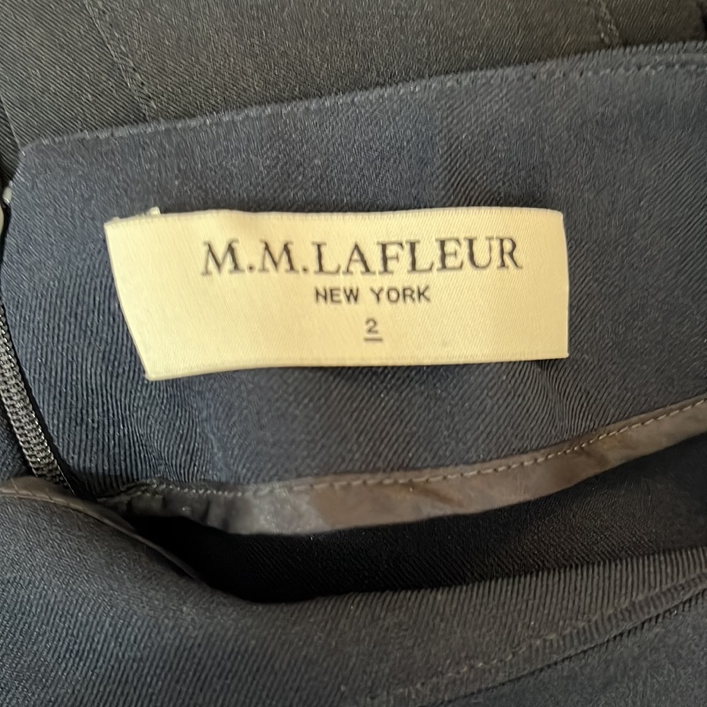 MM LAFLEUR Ashley Indigo Blue Sheath Academia Dress - Picture 12 of 13